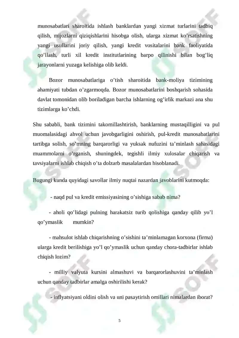 Kreditning mohiyati va moliya tizimidagi roli 5