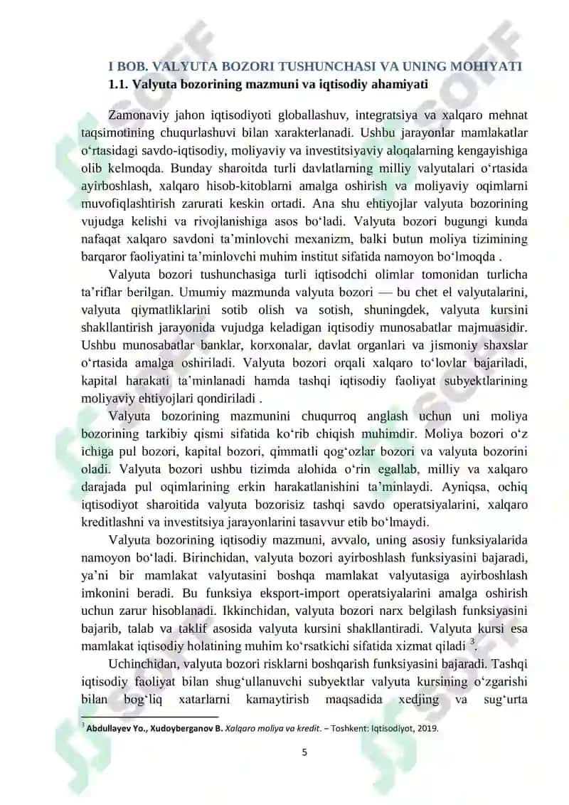 Valyuta bozori va uning ishtirokchilari 5