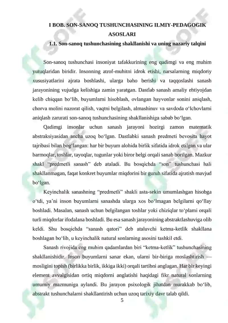 Bolalarda Elementar Matematik Tasavvurini Shakllantirish 5