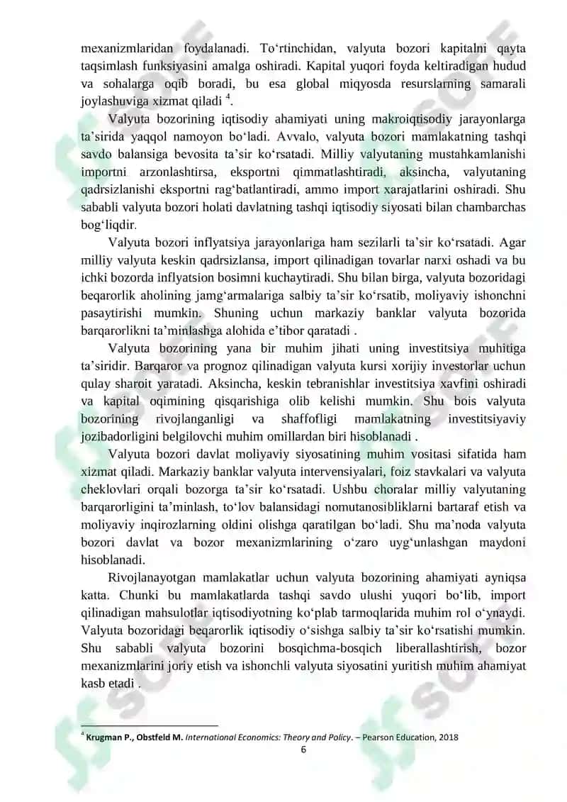 Valyuta bozori va uning ishtirokchilari 6