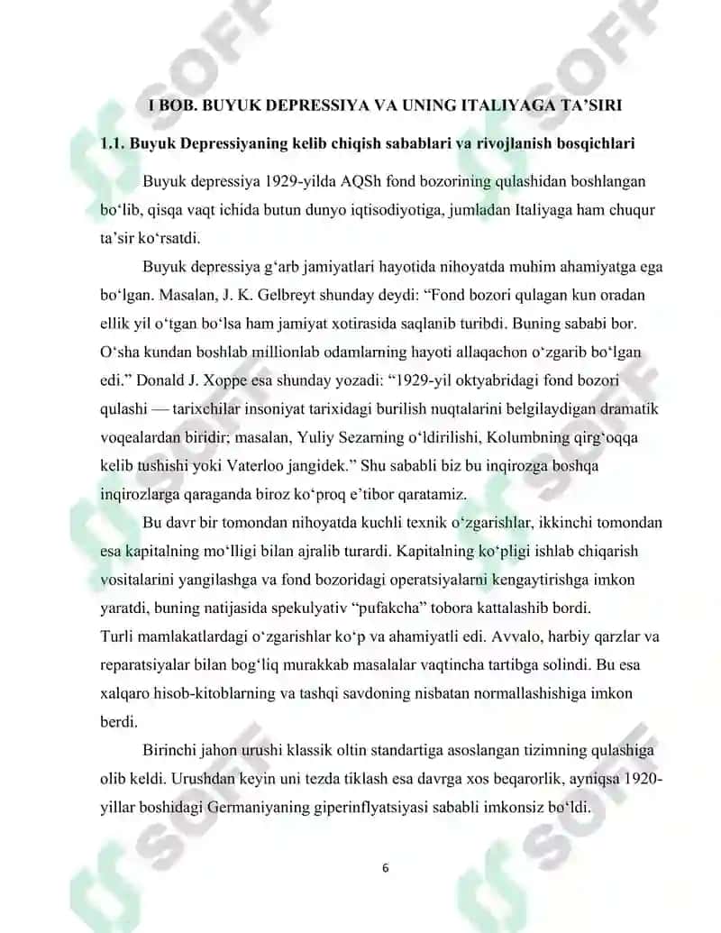 ITALIYA JAHON IQTISODIY INQIROZI YILLARIDA 6