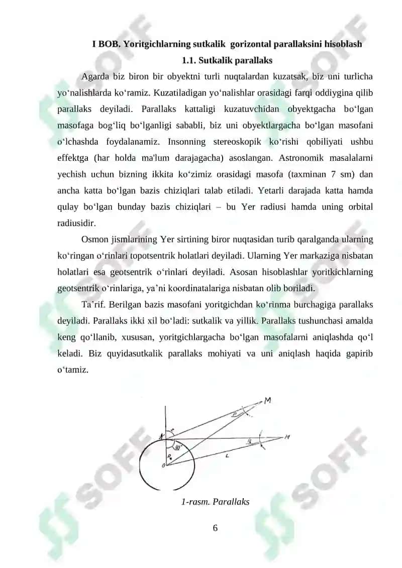 UMUMIY ASTRONOMIYA FANIDAN 6