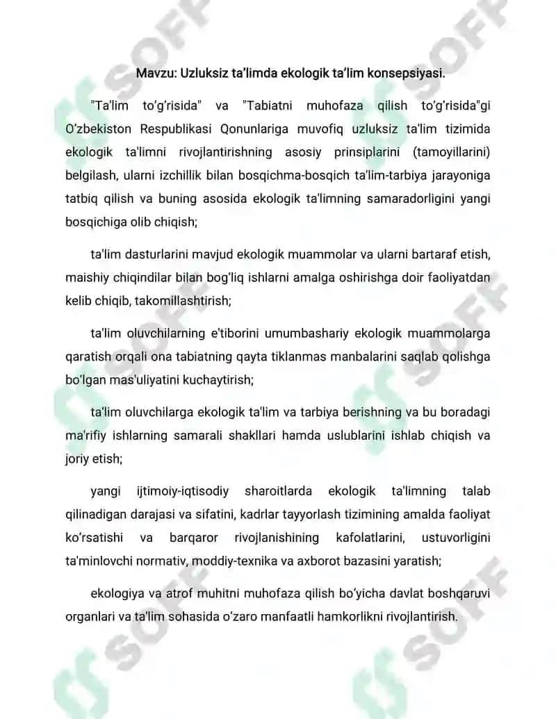 Tabiatni muhofaza qilish to‘g‘risidagi qonunlar 6