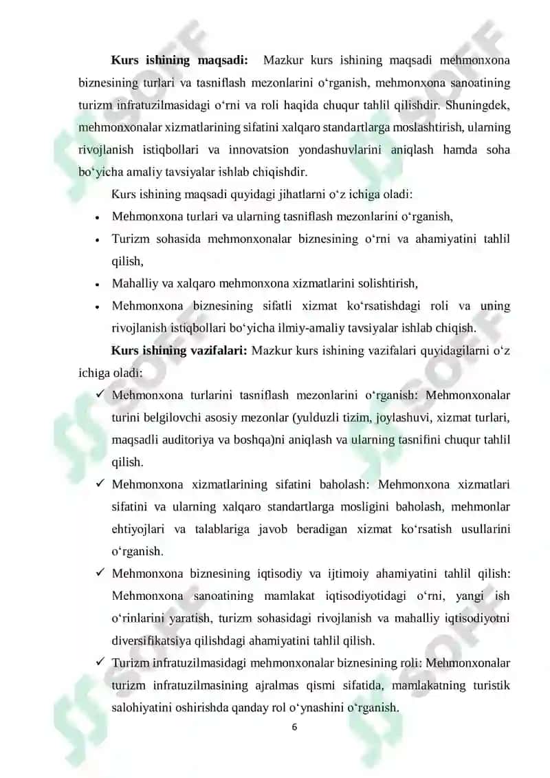 "MEHMONXONALARNING TURLARI VA TASNIFLANISHI" 6