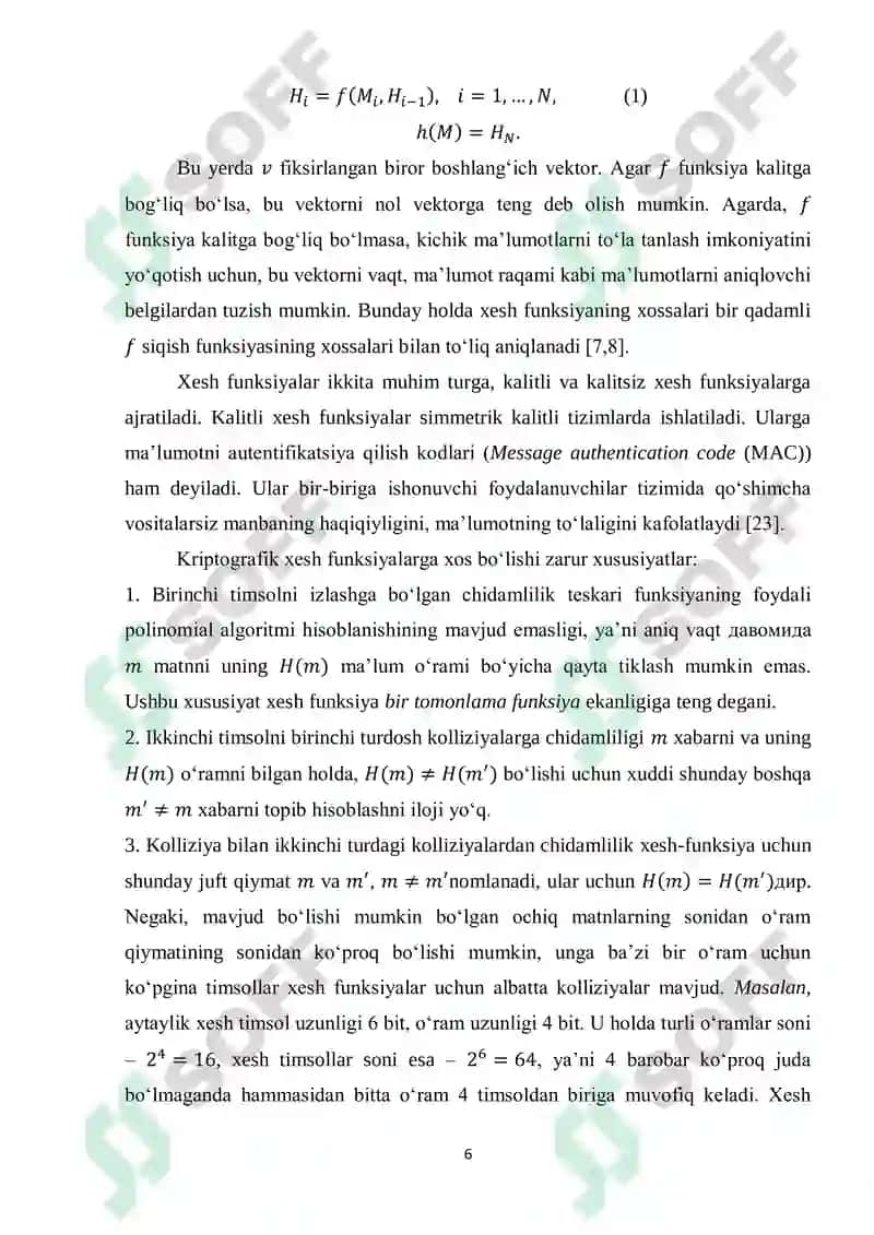 Zamonaviy xesh funksiyalarning qiyosiy tahlili 6