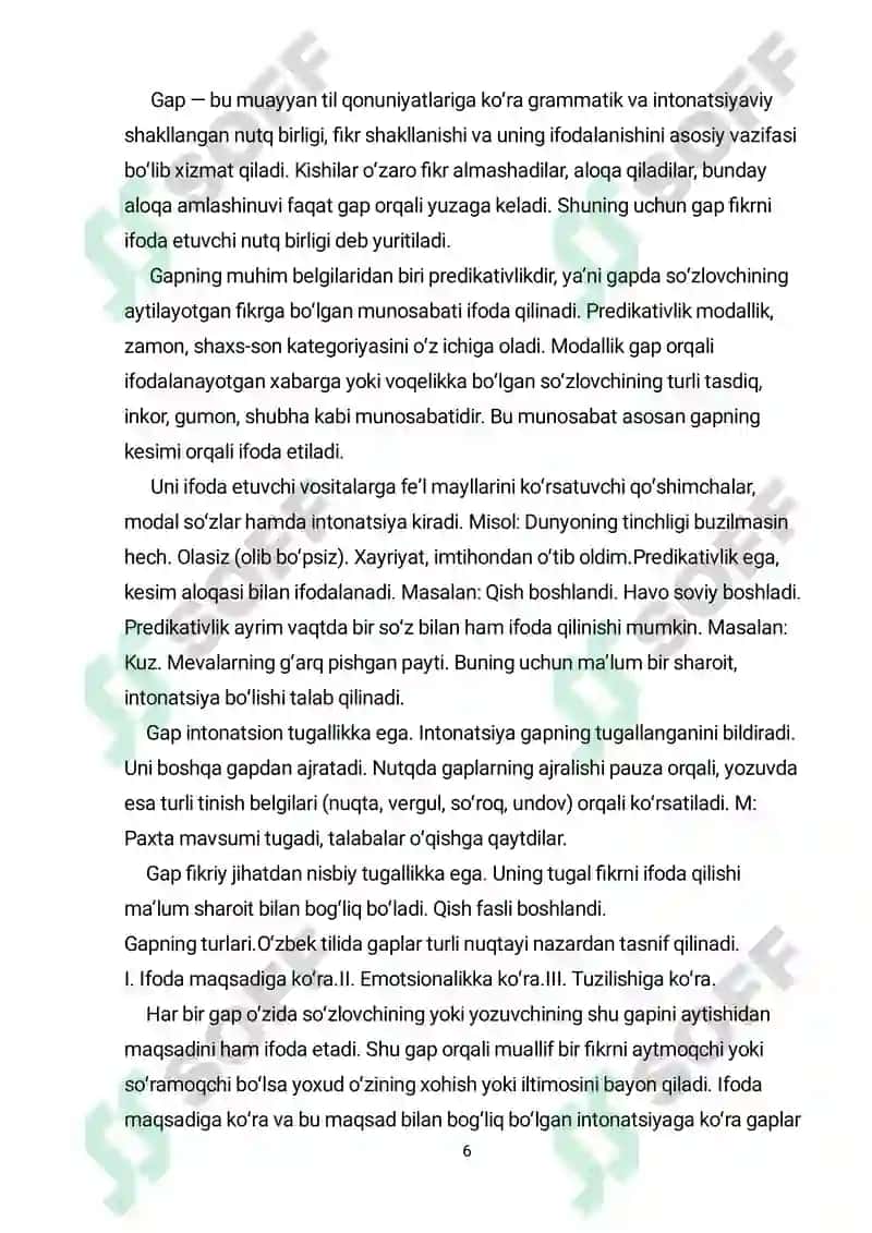 Gapning grammatik kategoriyalar 6