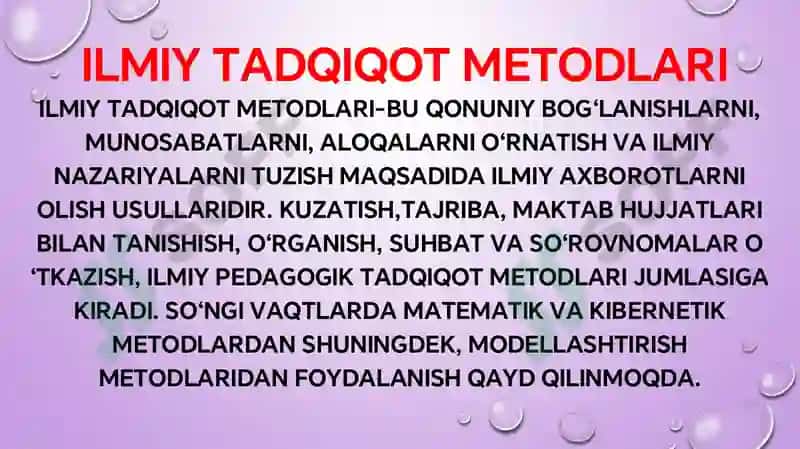 MATAMETIKA O'QITISH METODIKASI 6