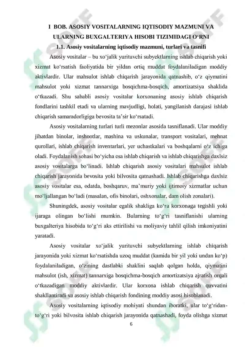 Asosiy vositalari hisobi 6