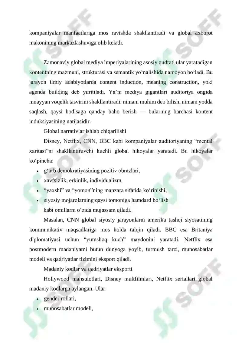 MEDIYA IMPERIYALARINING AXBOROT HUKMRONLIGINI SHAKLLANTIRISH STRATEGIYALARI 6