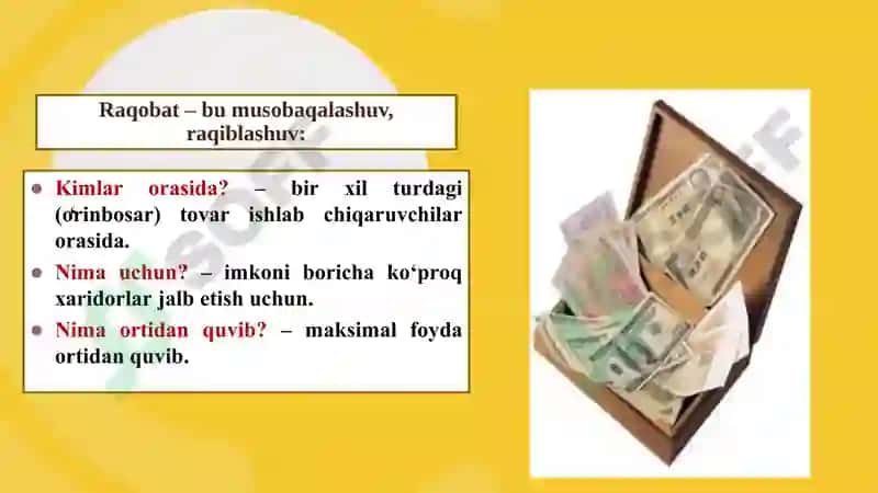 RAQOBAT VA YAKKA HOKIMLIK (MONOPOLIYA) 6