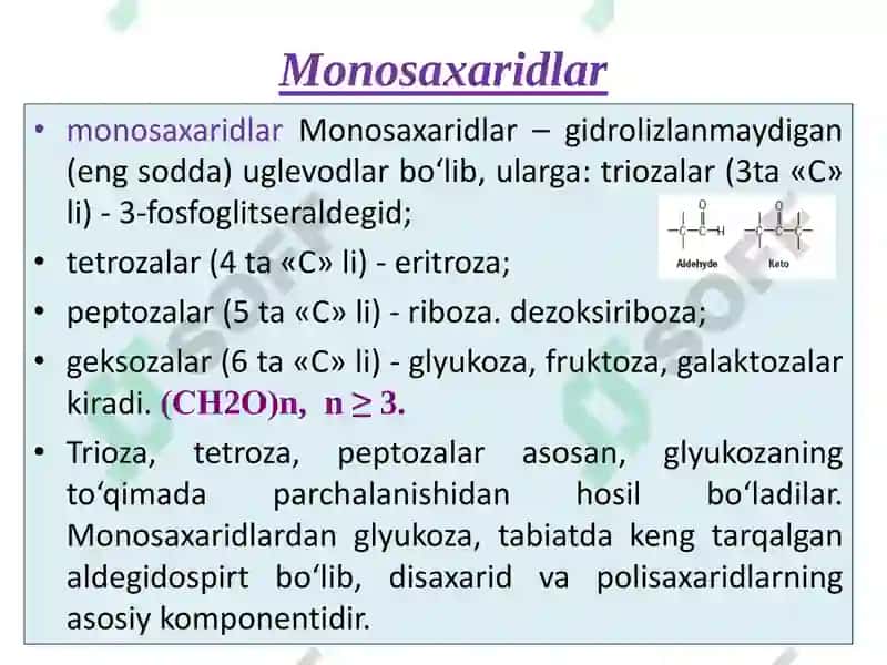 Biokimyo Karbonsuvlar 7