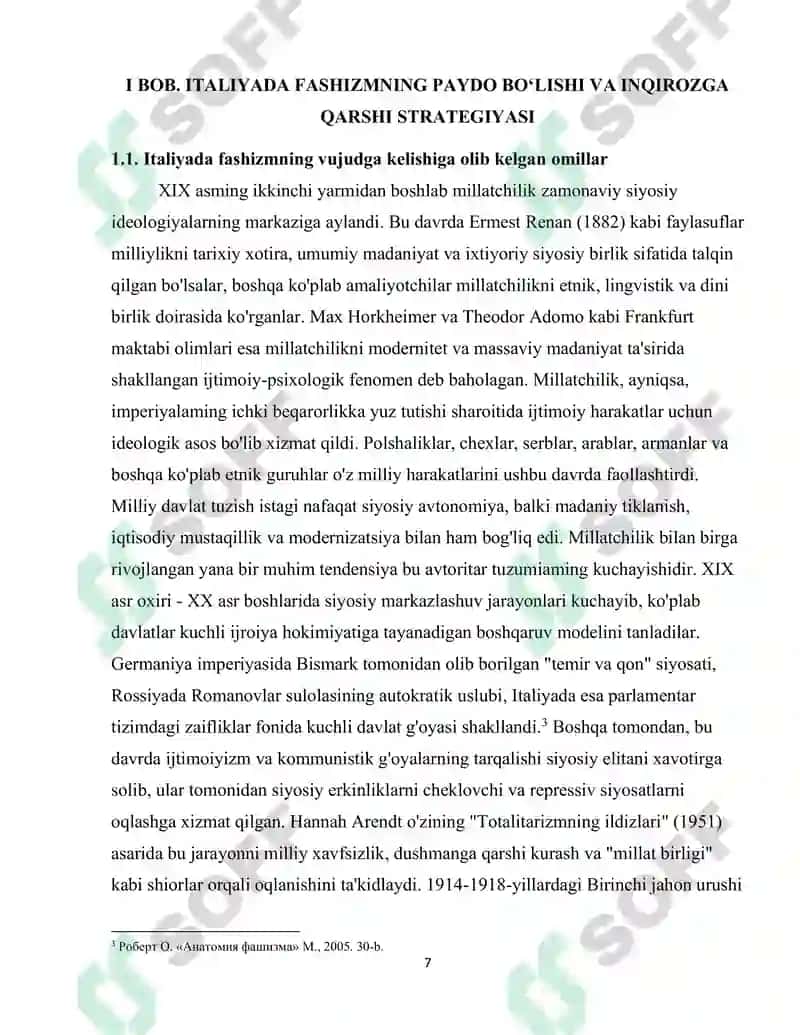 ITALIYADA FASHIZMNING PAYDO BO'LISH SABABLARI 7