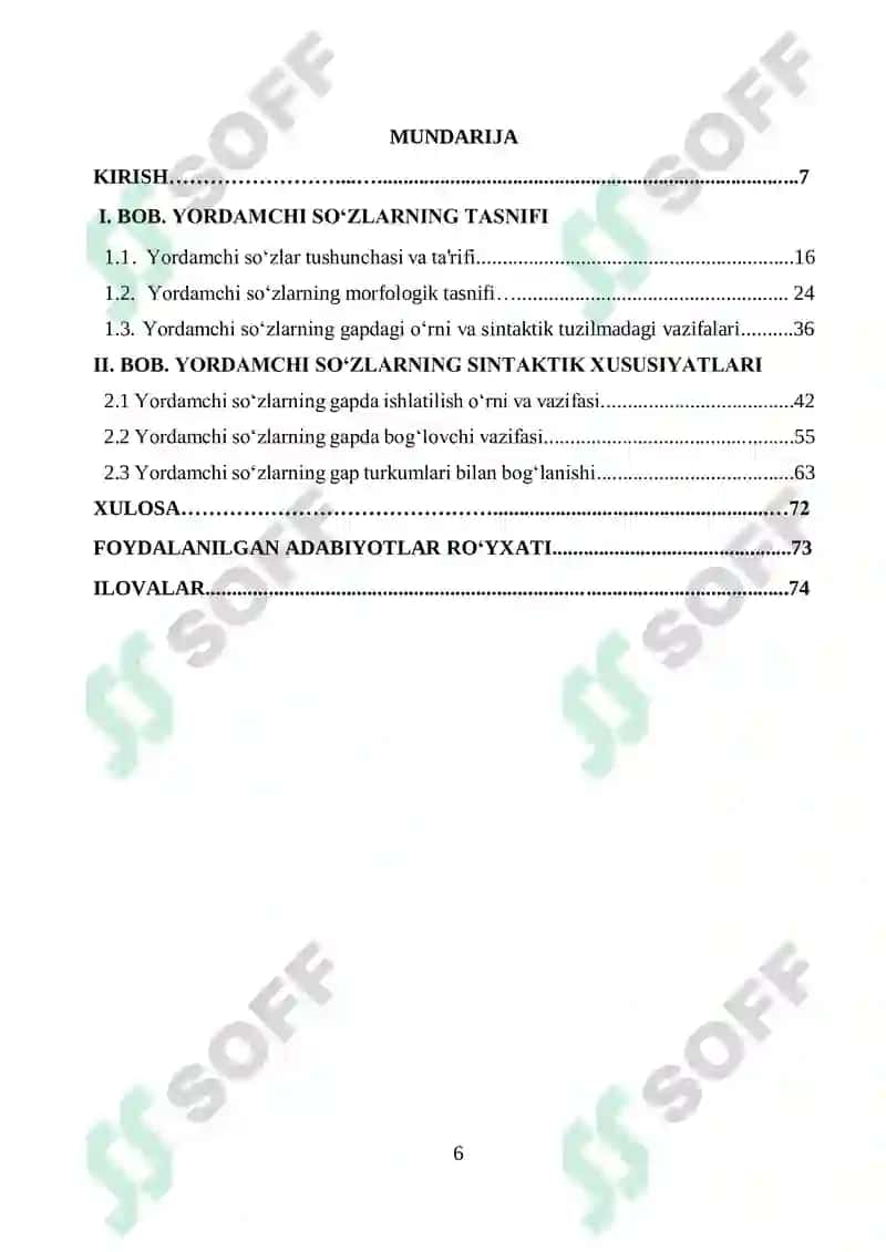 Yordamchi soʻzlarning Grammatik xususiyatlari 7