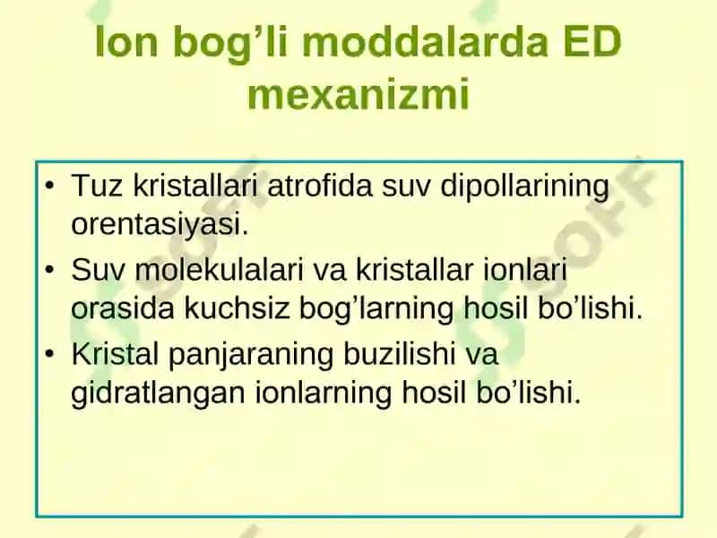 Elektrolitlardagi jarayonlar 7