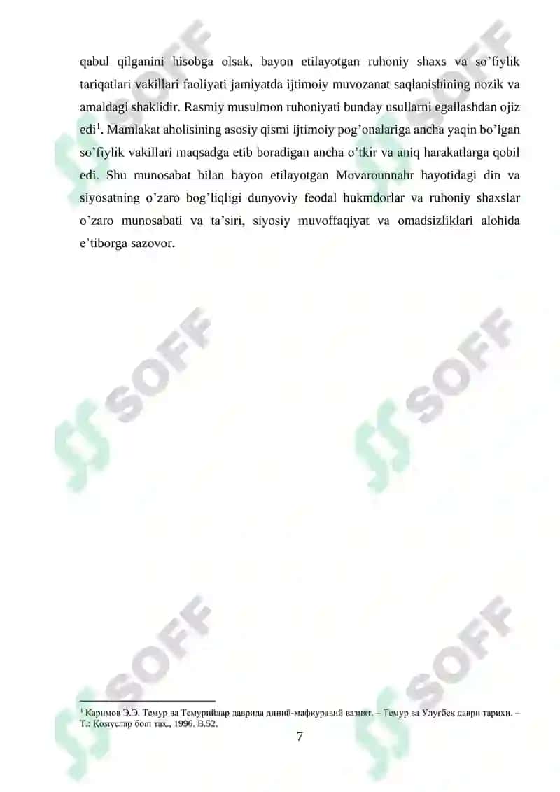 Temuriylar Davlatida Tasavvuf Talimoti 7