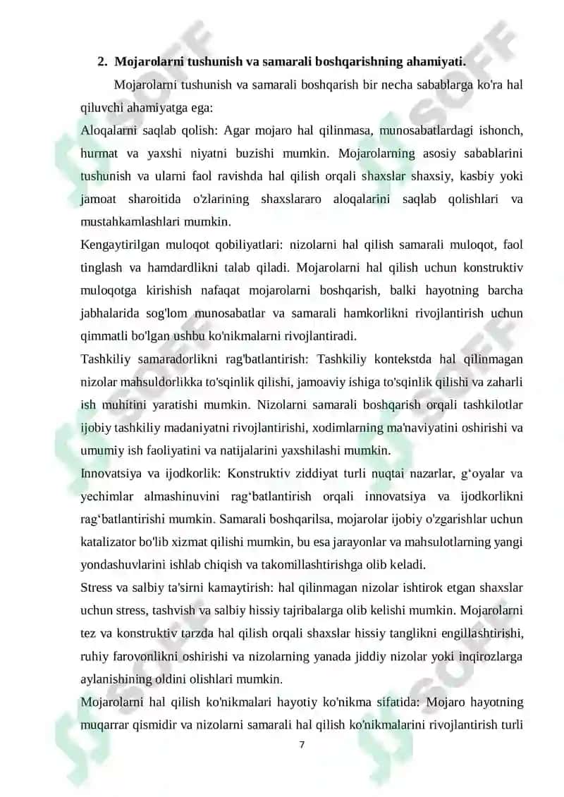 KONFLIKTLARNI YECHISH USULLARI 7