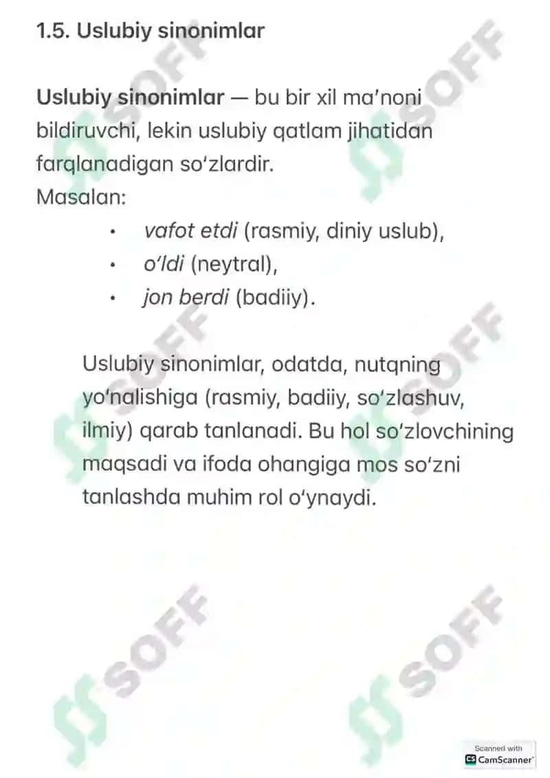 Sinonimiya Hodisasi 7