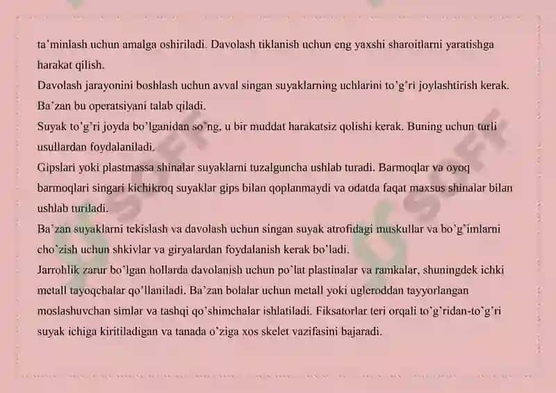 Suyak sinishining turlari 7
