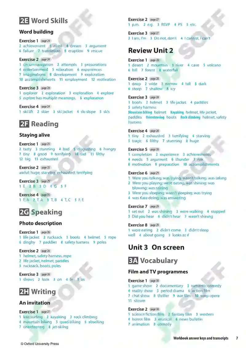Solution pre- intermadite workbook answer key 7