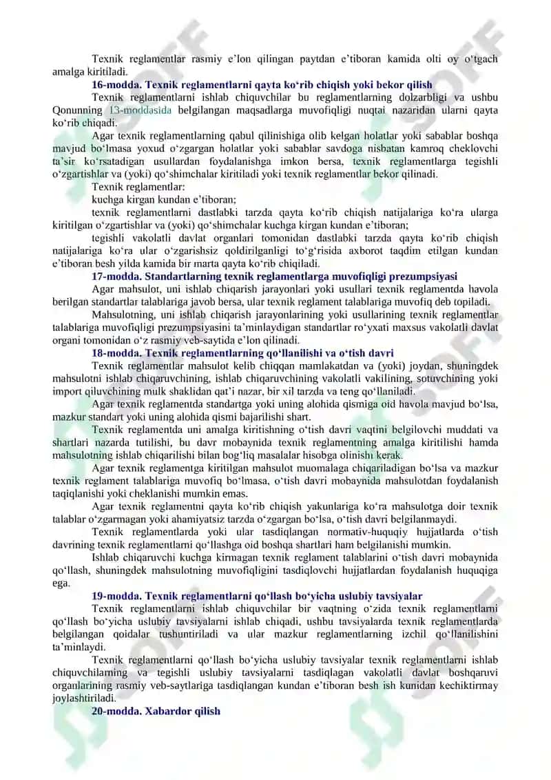 Texnik jihatdan tartibga solish to‘g‘risida 7