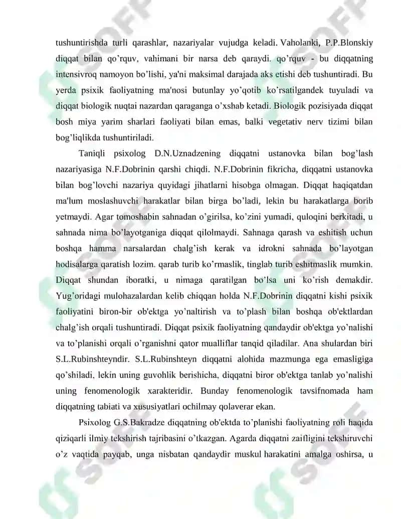 Boshlang‟ich sinf o‟quvchilarida diqqat xususiyatlarini o‟rganish 7