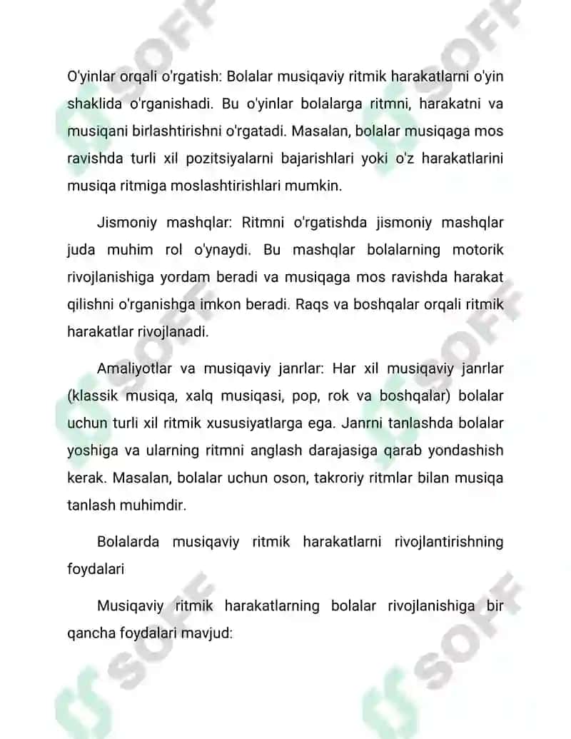 Bolalarni musiqaviy ritmik harakatlarga oʻrgatish 7