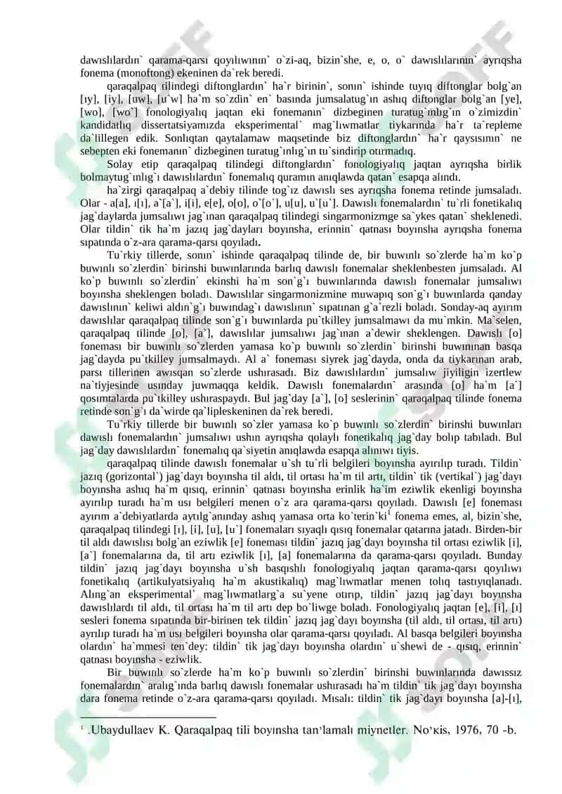 Ha`zirgi qaraqalpaq tili. Fonetika-1 8