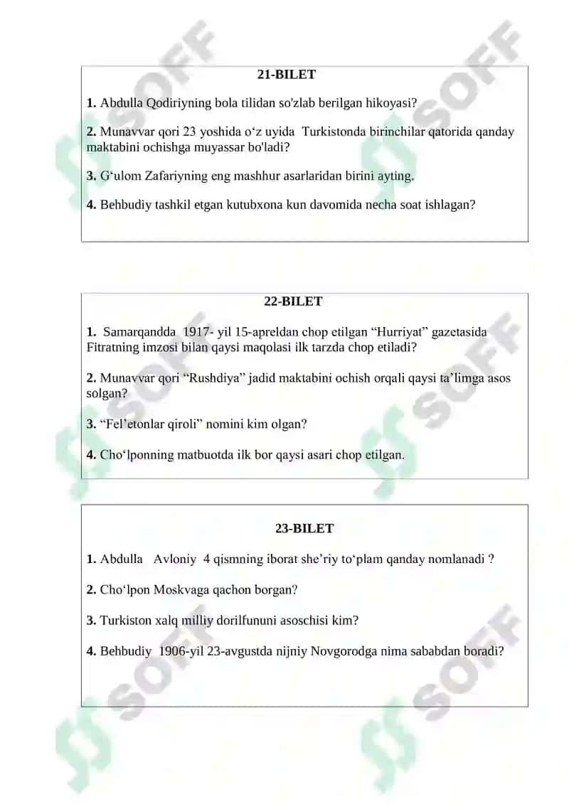 6-7-8-sinflar uchun  jadidlar izidan savollari 8