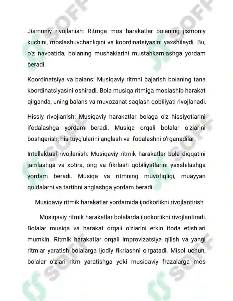 Bolalarni musiqaviy ritmik harakatlarga oʻrgatish 8