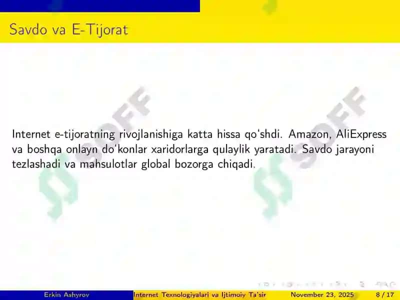 IT ASOSLARI PRIZINTATSIYA 8