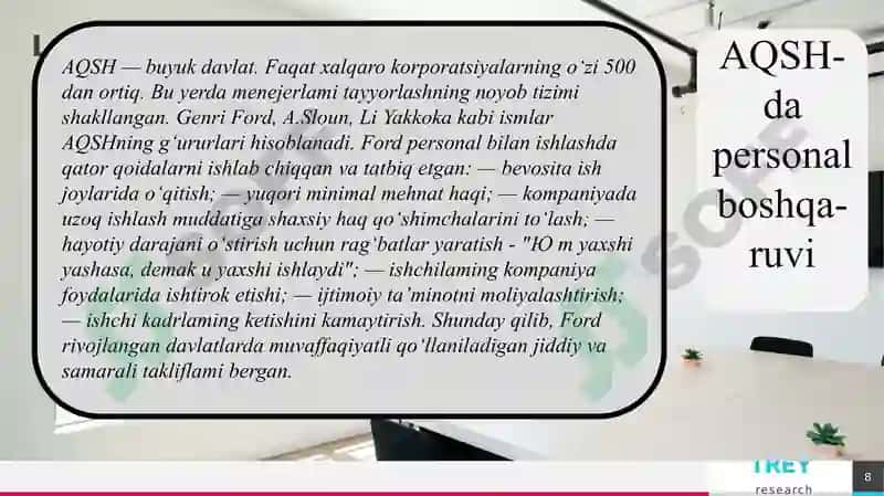 Personalni boshqarish 8