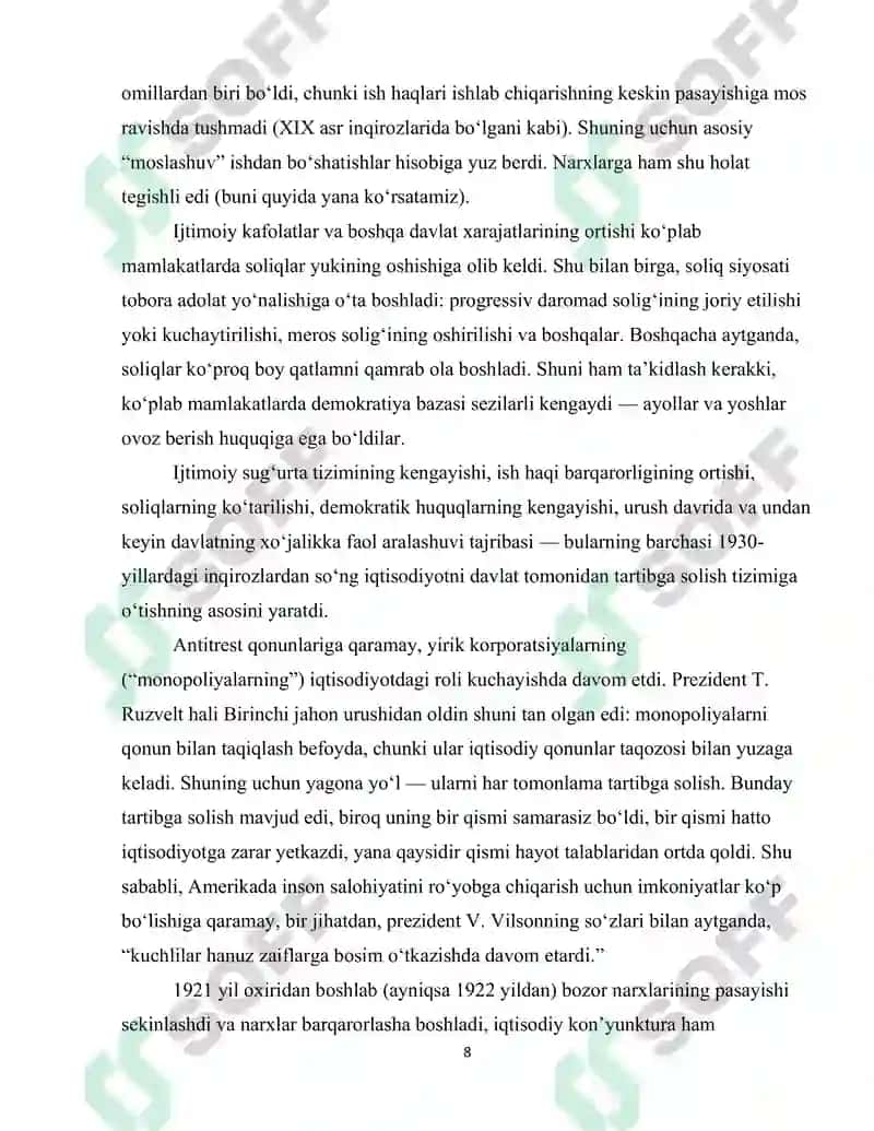 ITALIYA JAHON IQTISODIY INQIROZI YILLARIDA 8