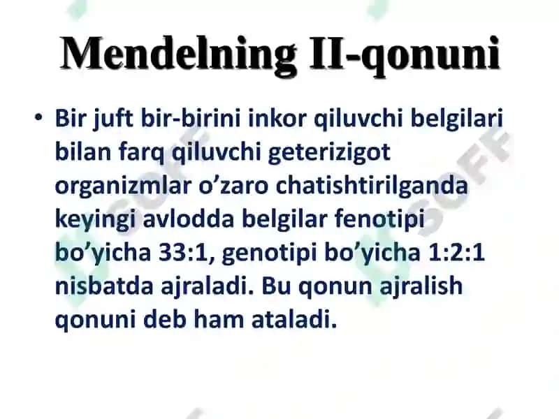 Umumiy genetika asoslari 8