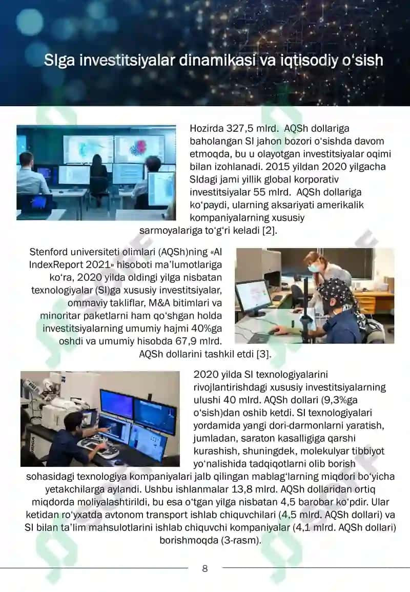Sun’iy intellekt: prognozlar, tarmoqlar va istiqbollar bo’yicha dayjest 8