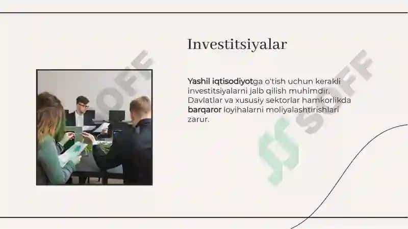Yashil Iqtisodiyotga O‘tish 8