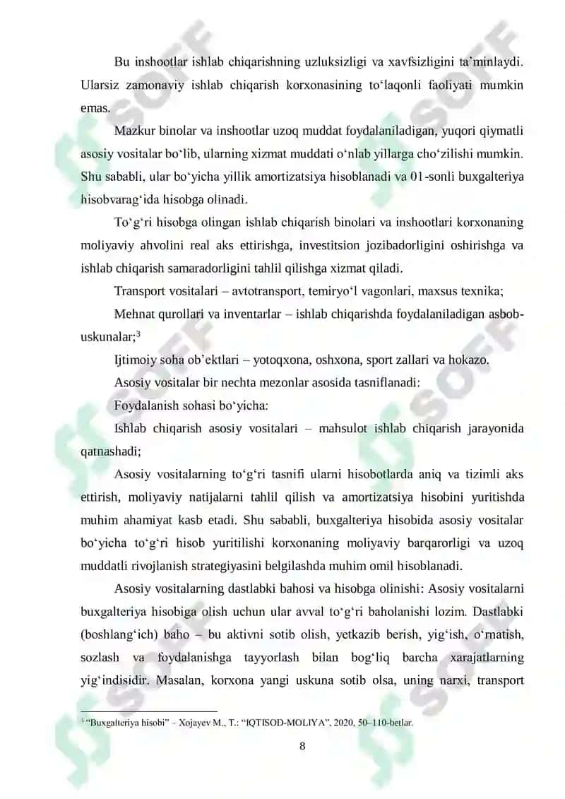Asosiy vositalari hisobi 8
