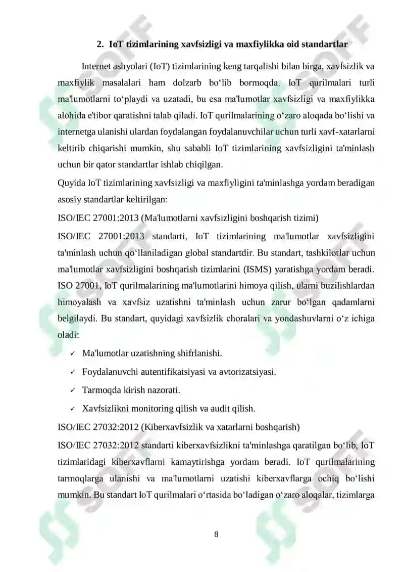 Internet ashyolarining standartlari 8