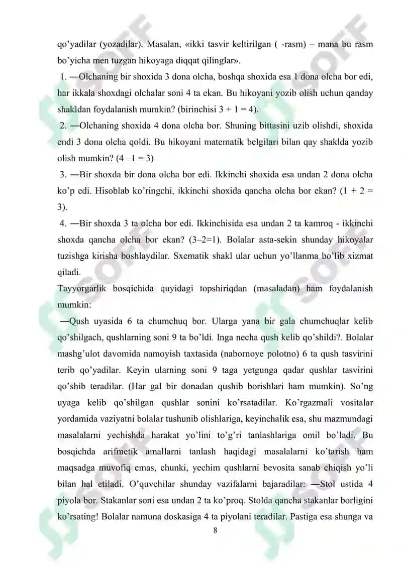 O‘zbekiston Respublikasida yosh avlodlarning o‘quv faoliyati 8