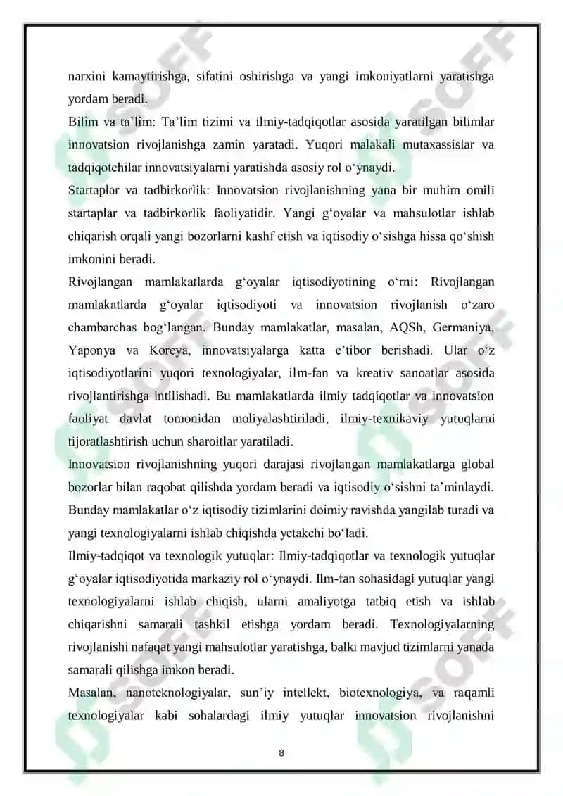 G‘oyalar iqtisodiyoti 8