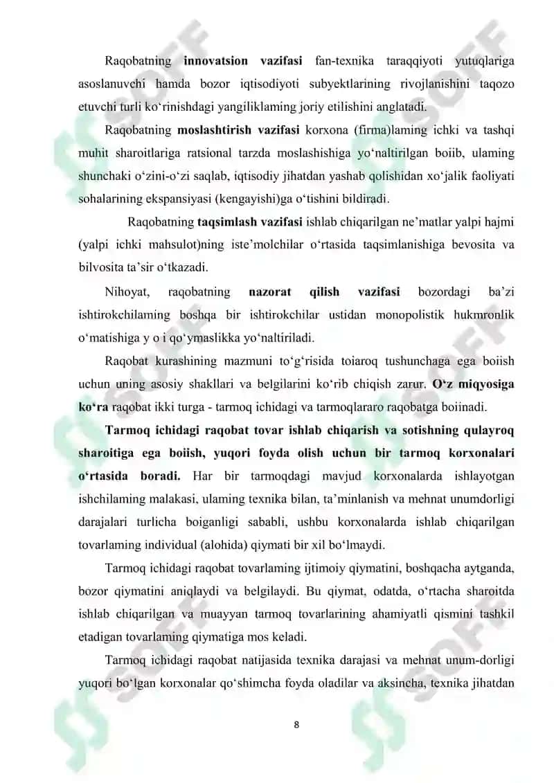 Bozor Iqtisodiyoti 8
