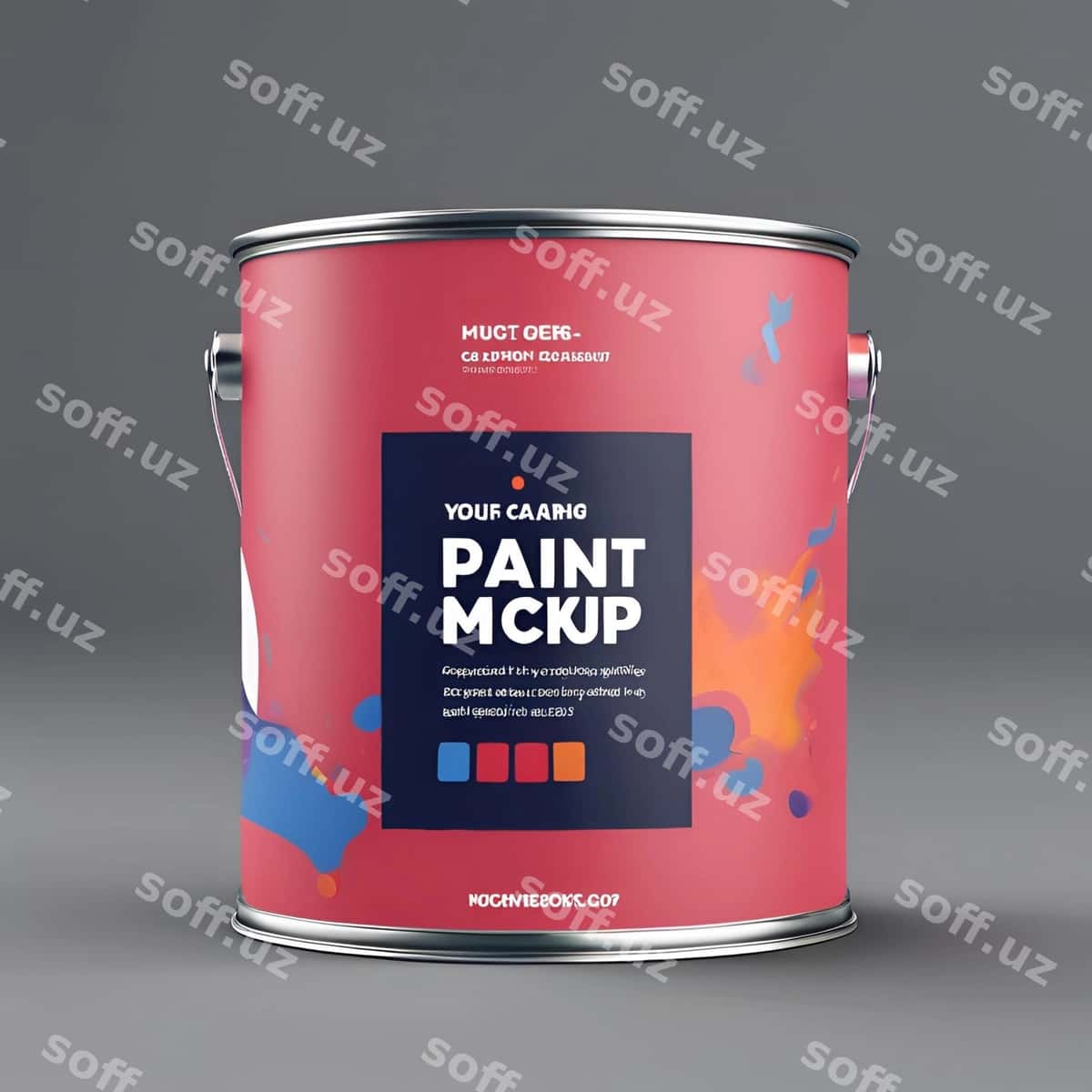 Boyoq qutisi namunasi | Paint can mockup 1