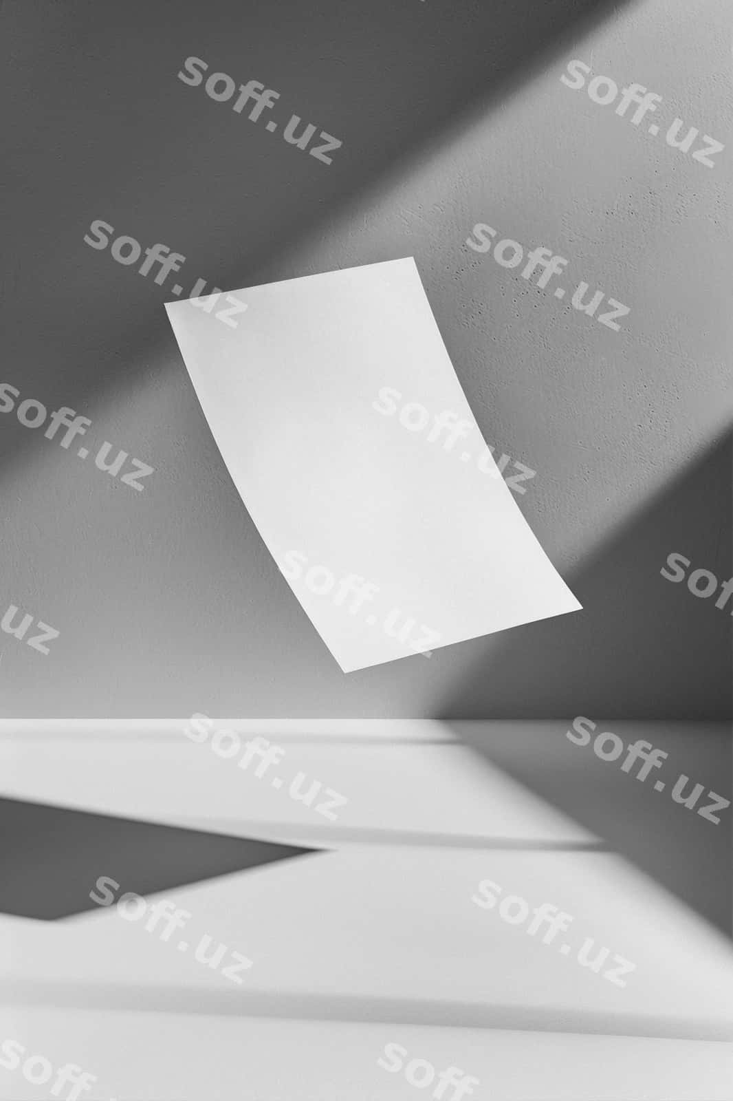 Qog'oz mektub sarlavhasi namunasi | Paper letterhead mockup 1