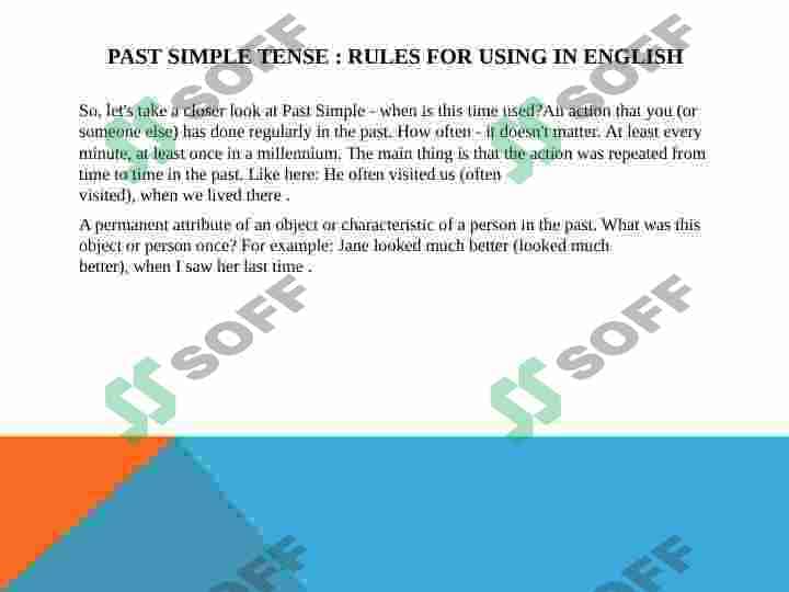 Past simple 3
