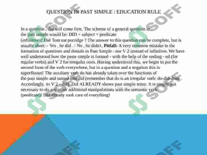 Past simple 8