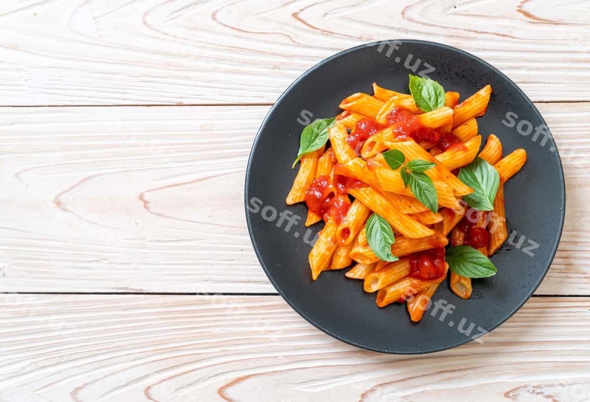 Penne pasta pomidor sosi | Penne pasta tomato sauce 1