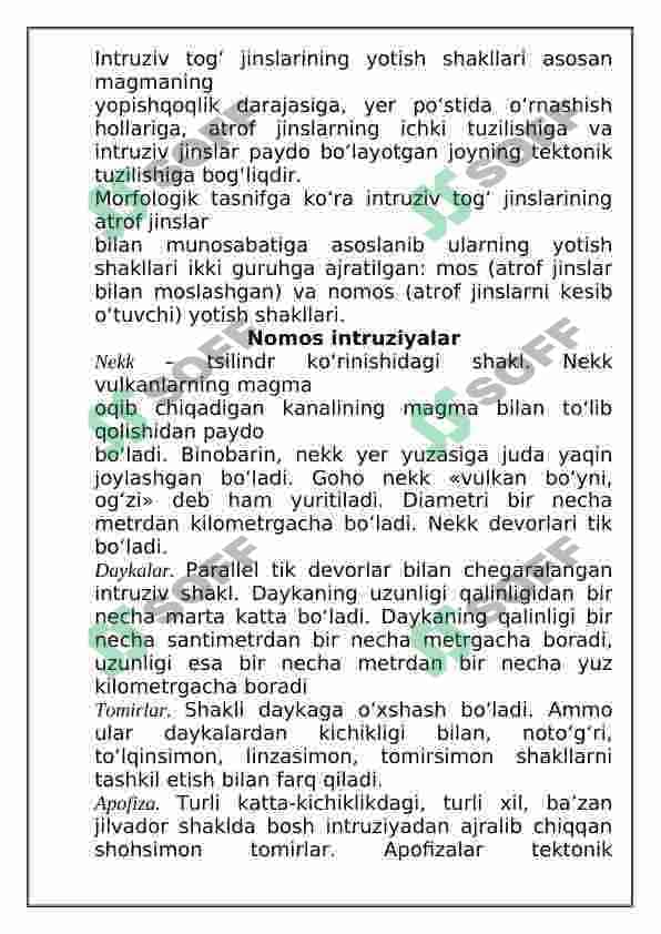 Magmatik tog‘ jinslari 4