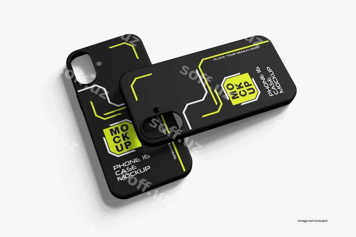 Telefon 16 turi mockup | Phone 16 case mockup 1