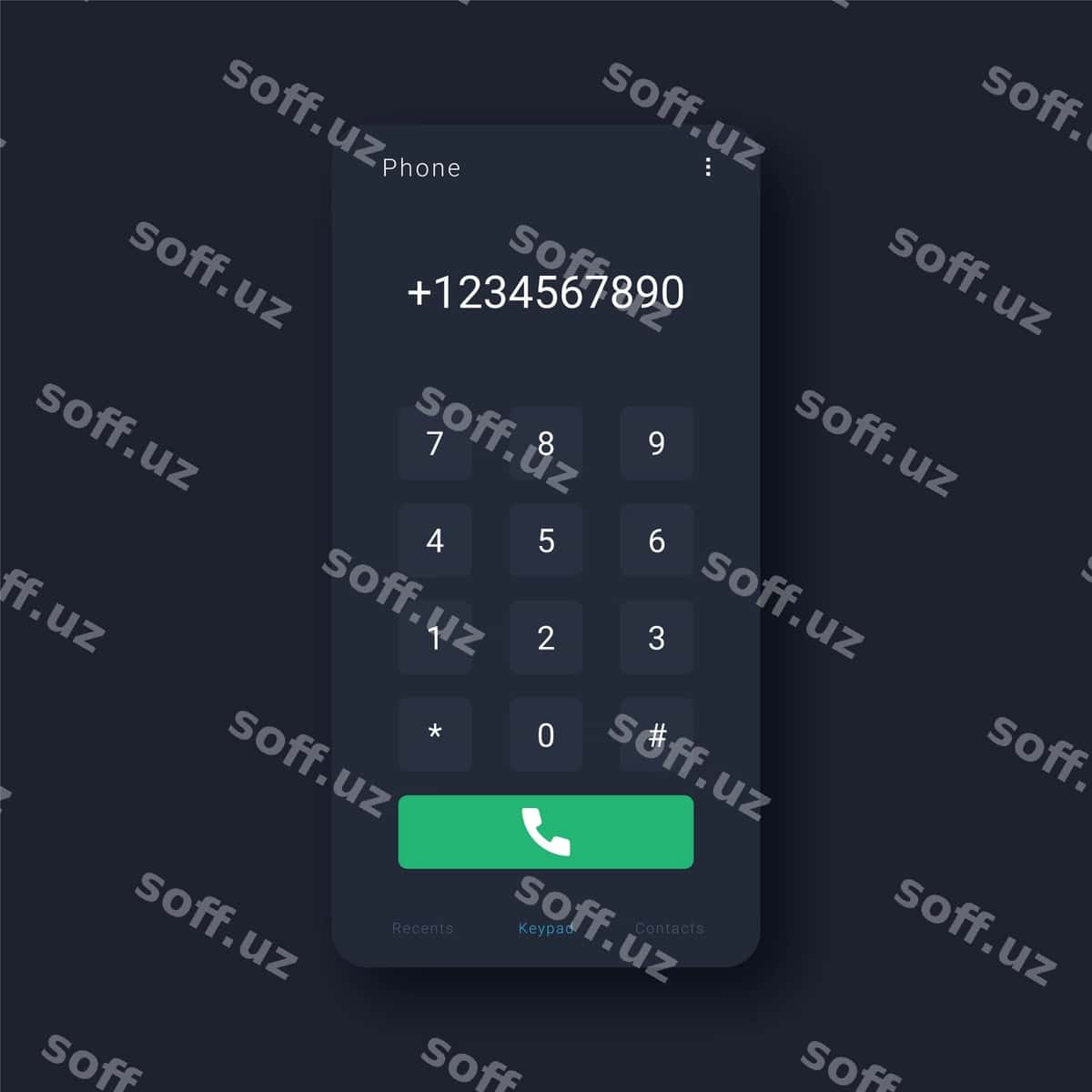 Telefon tugmalar paneli interfeysi | Phone keypad interface 1