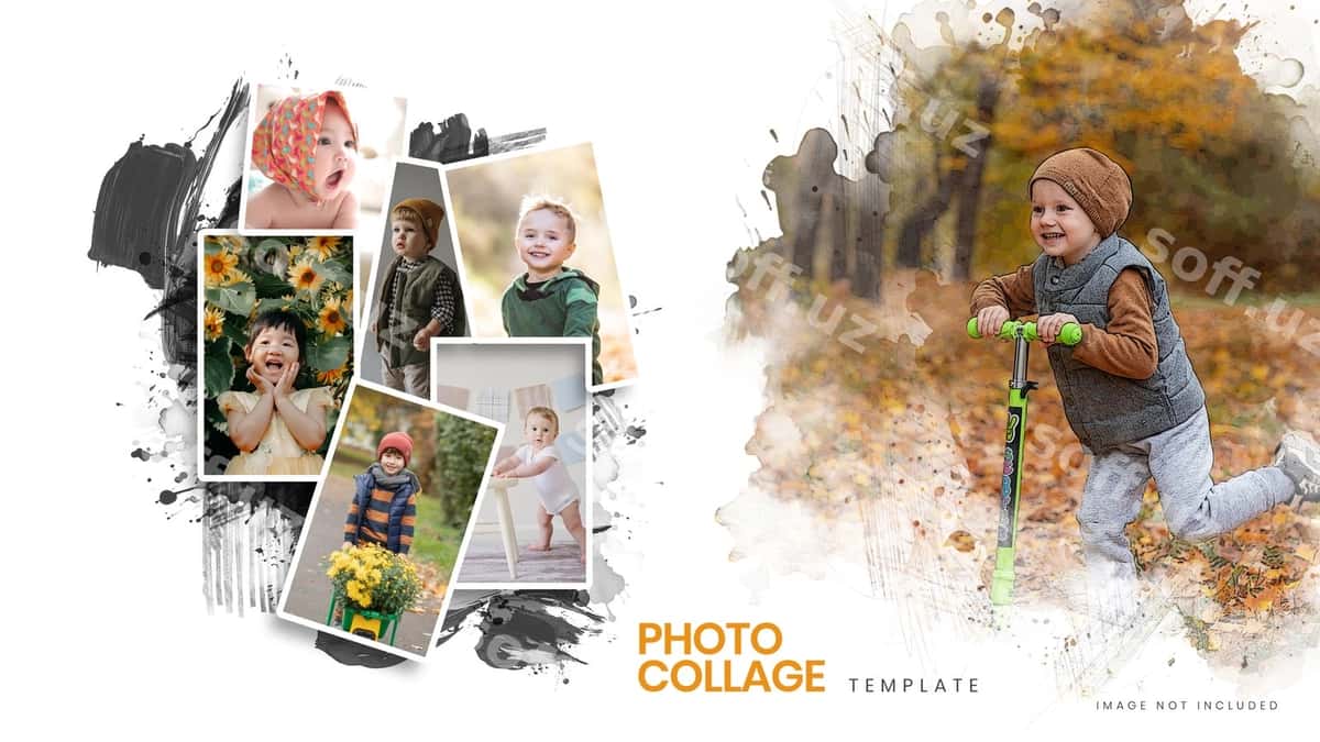 Foto kollej namunasi | Photo collage mockup 1