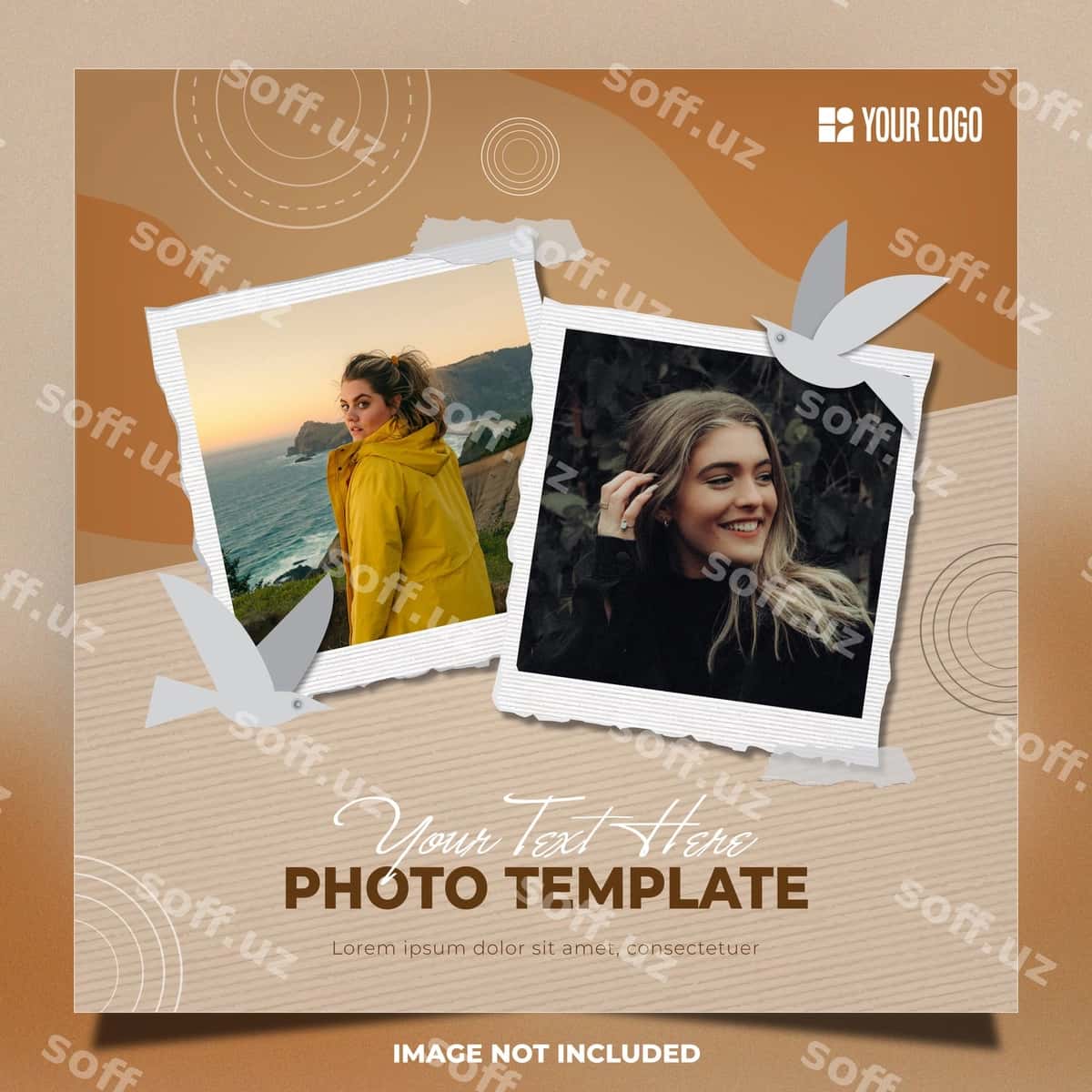 Foto kolleksiyasi shabloni ijtimoiy tarmoqlar | Photo collage template social media 1